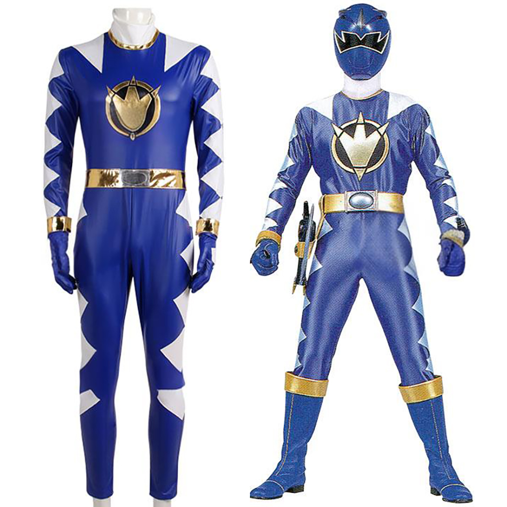 Power Rangers Dino Thunder Blue Dino Ranger Cosplay Costume